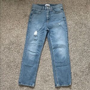 LOFT straight crop jeans